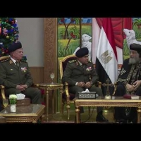Embedded thumbnail for الفريق أول / صدقى صبحى والفريق / محمد فريد يقدمان التهنئة للبابا / تواضروس الثانى بمناسبة عيد الميلاد المجيد ...